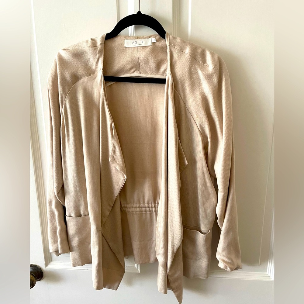 ASTR beige blazer cardigan
